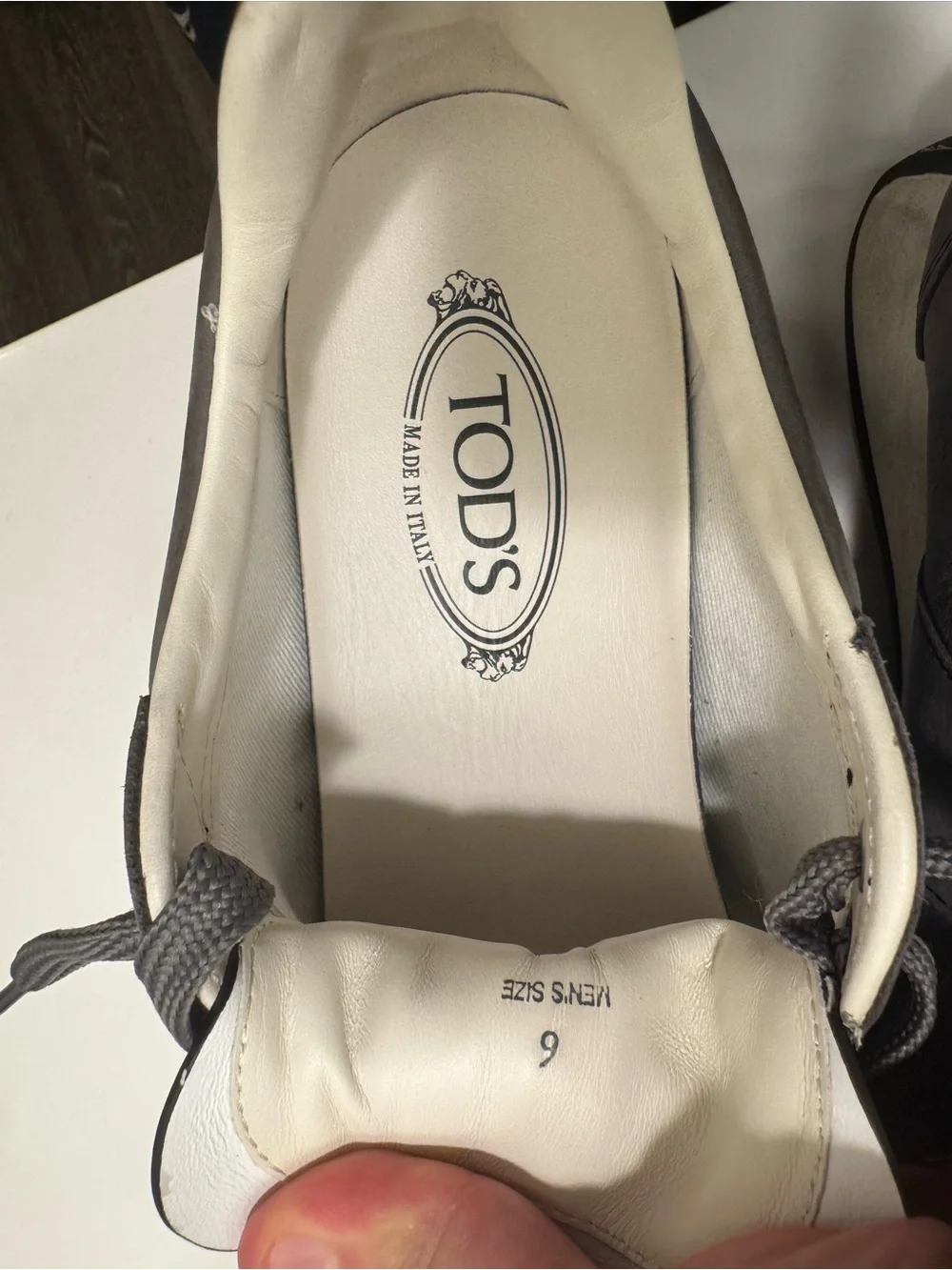 Tod's Gray Suede Low-Top Sneakers